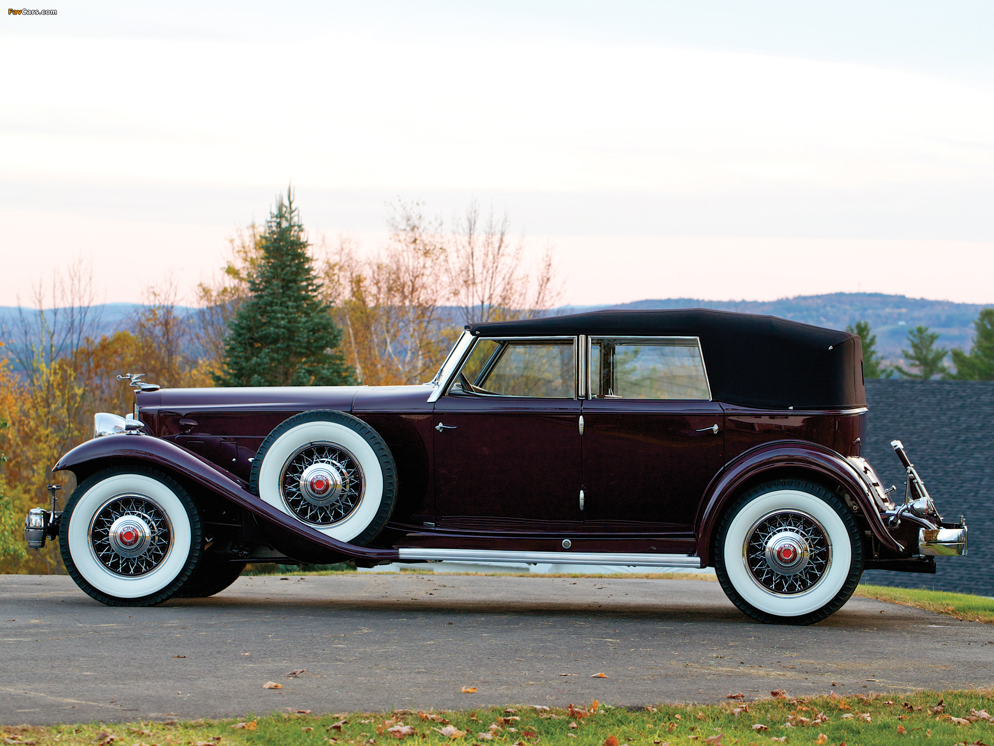 Packard Twin Six Individual Custom Convertible Sedan by Dietrich 1932 wallpapers (2048 x 1536)