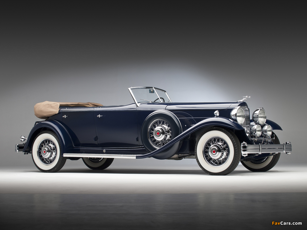 Packard Twin Six Sport Phaeton by Dietrich 1932 wallpapers (1024 x 768)