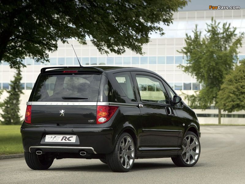 Pictures of Peugeot 1007 RC 2006–09 (800 x 600)