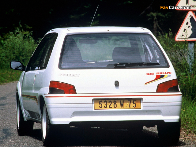 Peugeot 106 Rallye 1994–96 images (640 x 480)