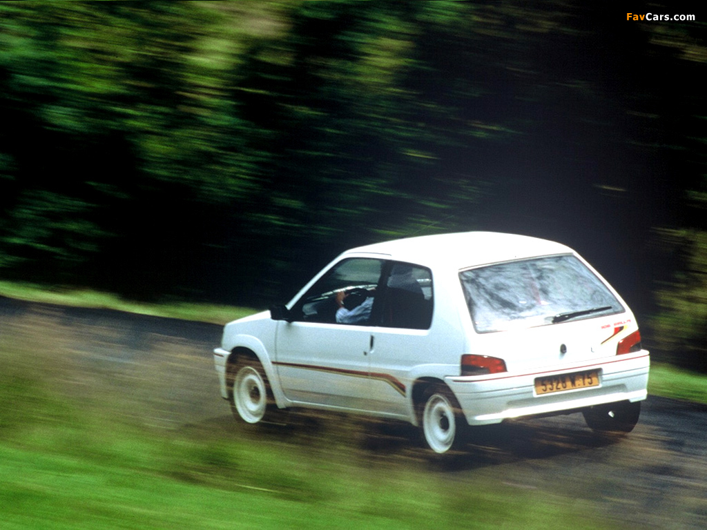Peugeot 106 Rallye 1994–96 pictures (1024 x 768)