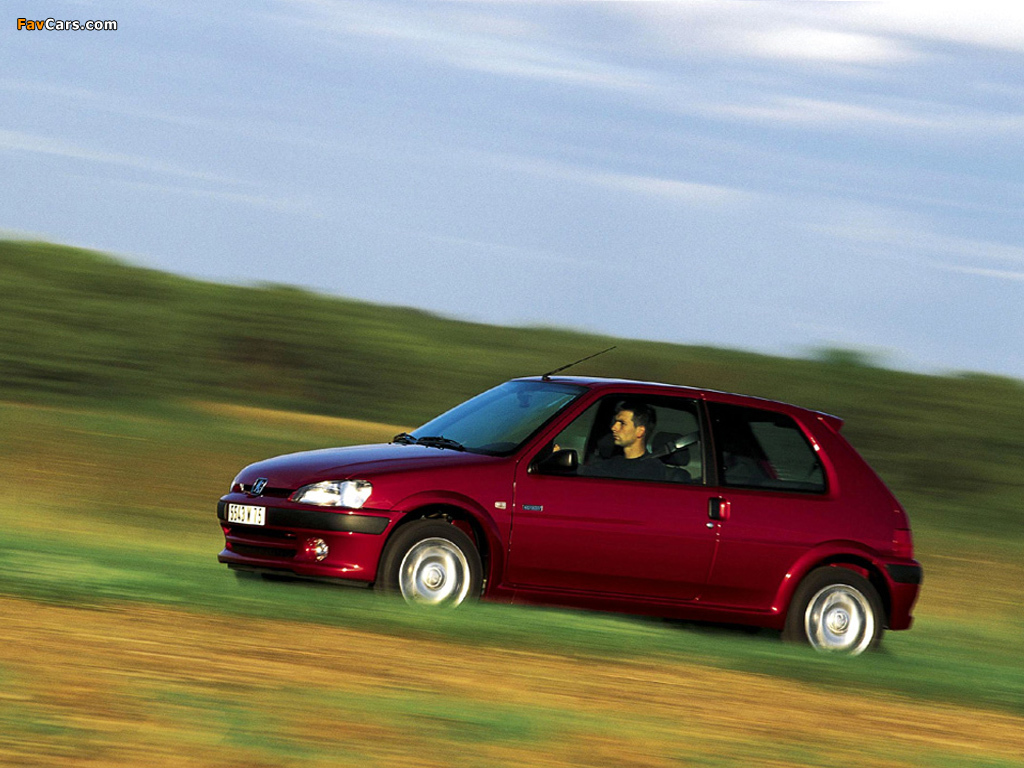 Peugeot 106 S16 1996–2003 images (1024 x 768)