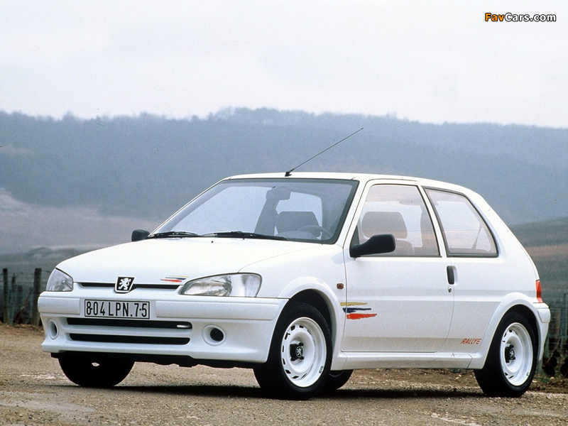 Peugeot 106 Rallye 1997–98 wallpapers (800 x 600)