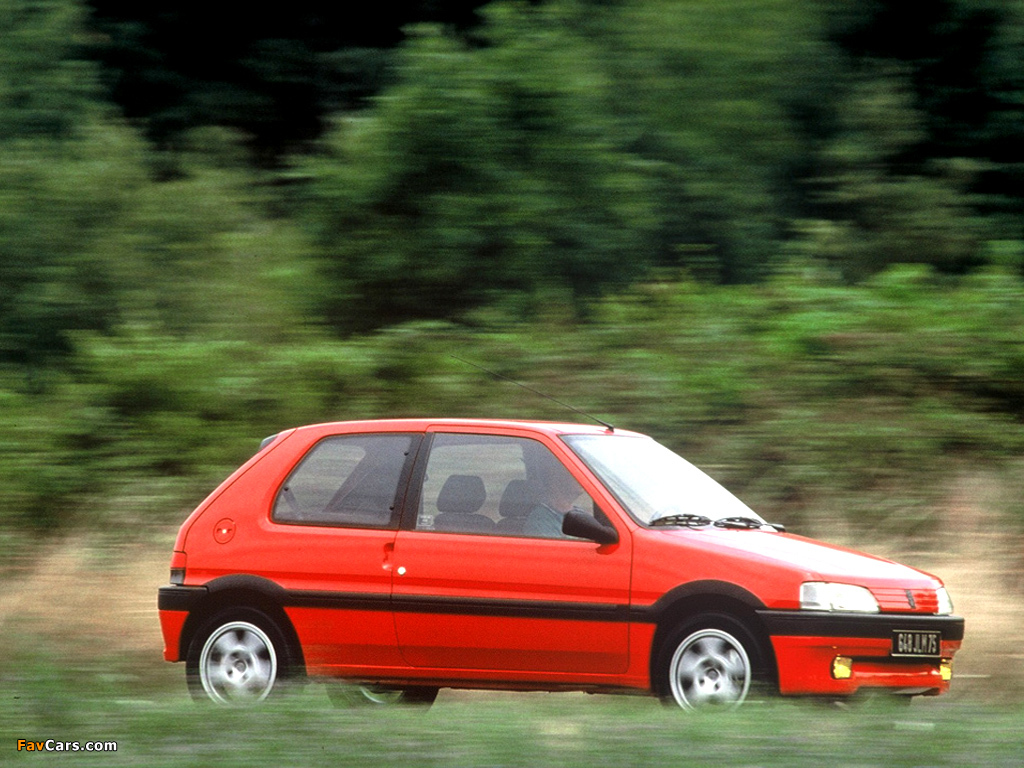 Peugeot 106 XSi 1994–96 wallpapers (1024 x 768)