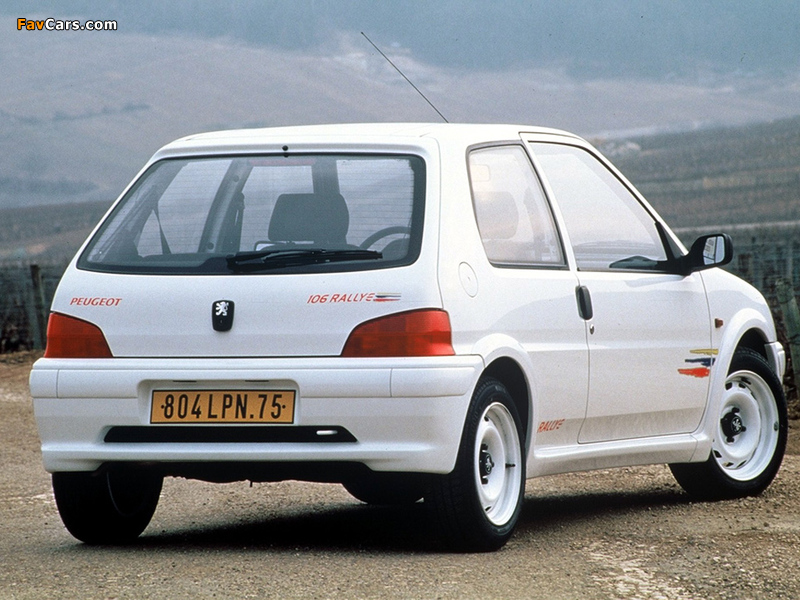 Peugeot 106 Rallye 1997–98 wallpapers (800 x 600)