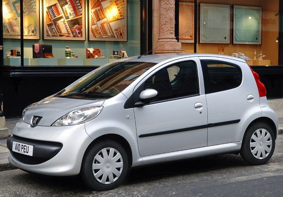 Peugeot 107 5-door UK-spec 2005–08 wallpapers