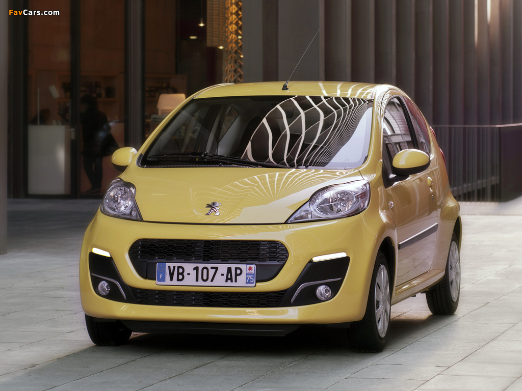 Peugeot 107 3-door 2012 wallpapers (1024 x 768)