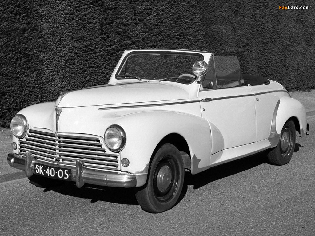 Peugeot 203 Cabrio 1951–56 photos (1024 x 768)