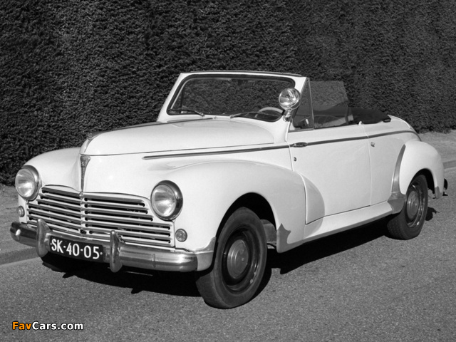 Peugeot 203 Cabrio 1951–56 photos (640 x 480)