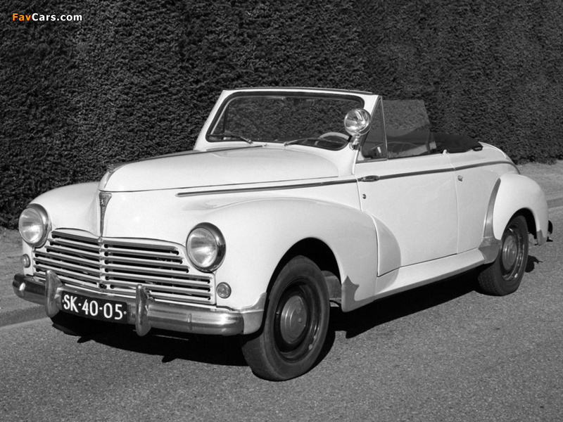 Peugeot 203 Cabrio 1951–56 photos (800 x 600)