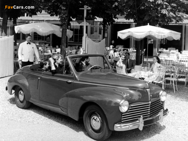 Peugeot 203 Cabrio 1951–56 pictures (640 x 480)