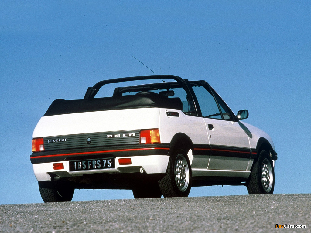 Images of Peugeot 205 Cabrio 1986–94 (1024 x 768)