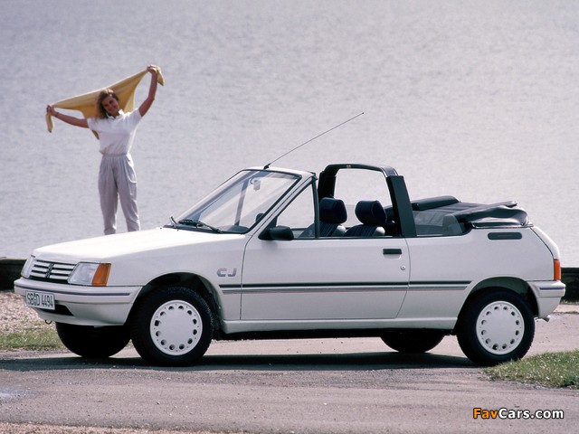 Images of Peugeot 205 SJ Cabrio 1986–90 (640 x 480)