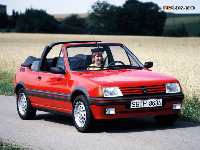 Images of Peugeot 205 Cabrio 1986–94 (640 x 480)