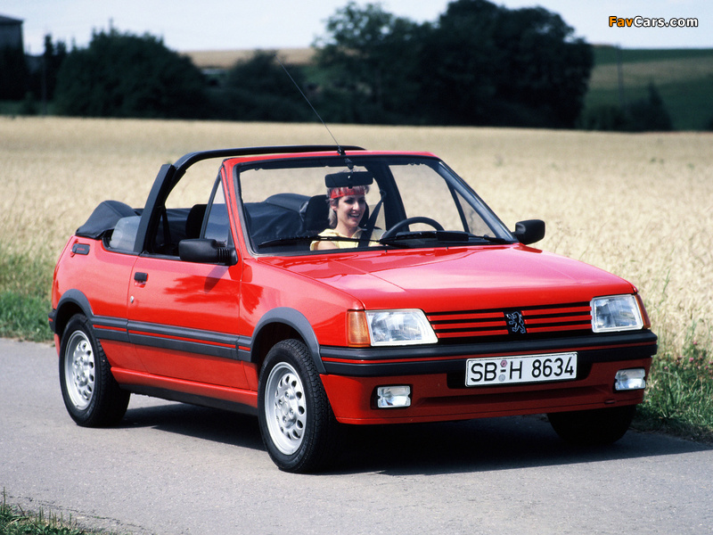 Images of Peugeot 205 Cabrio 1986–94 (800 x 600)