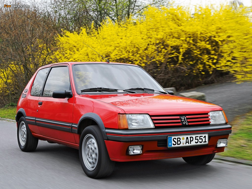 Peugeot 205 GTi 1984–94 images (1024 x 768)