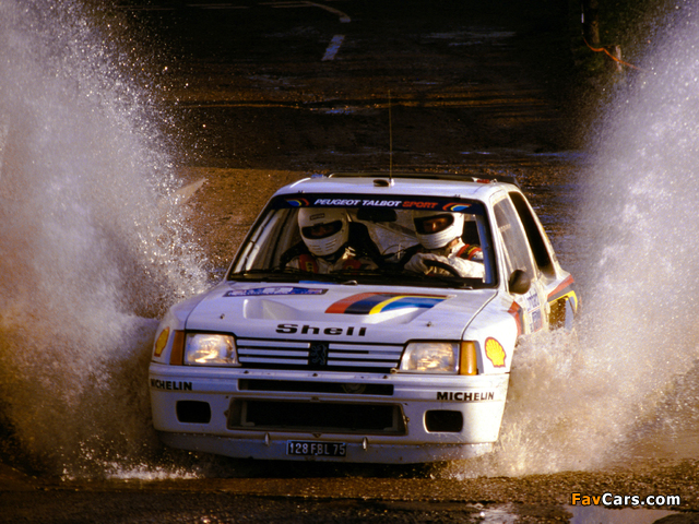 Peugeot 205 T16 Rally Car 1984–85 images (640 x 480)