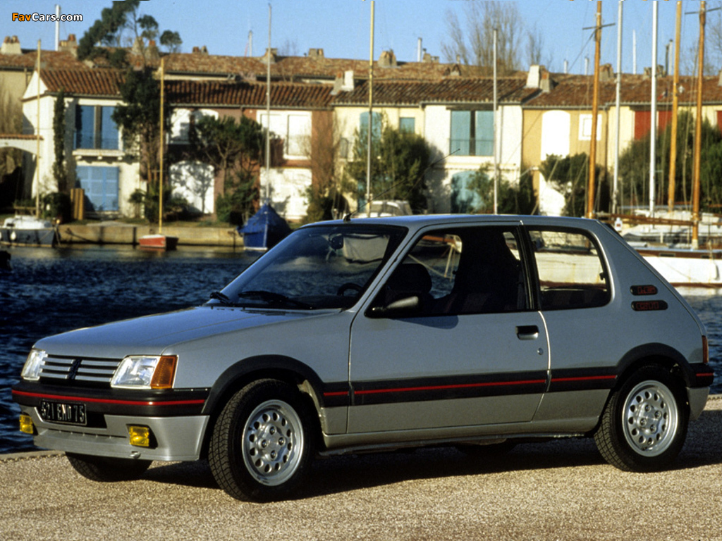 Peugeot 205 GTi 1984–94 photos (1024 x 768)