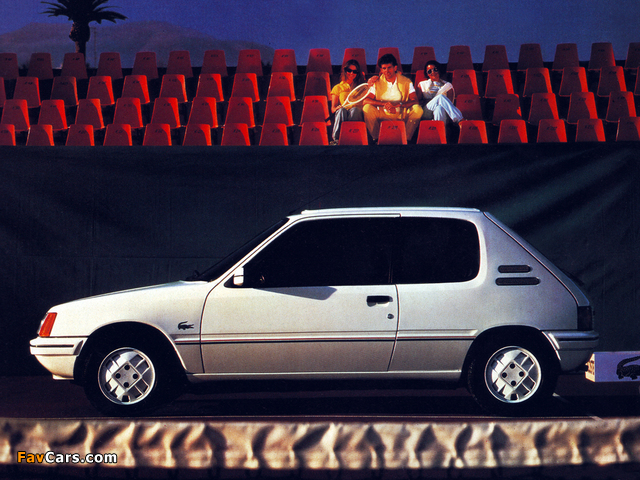 Peugeot 205 Lacoste 1984–86 photos (640 x 480)