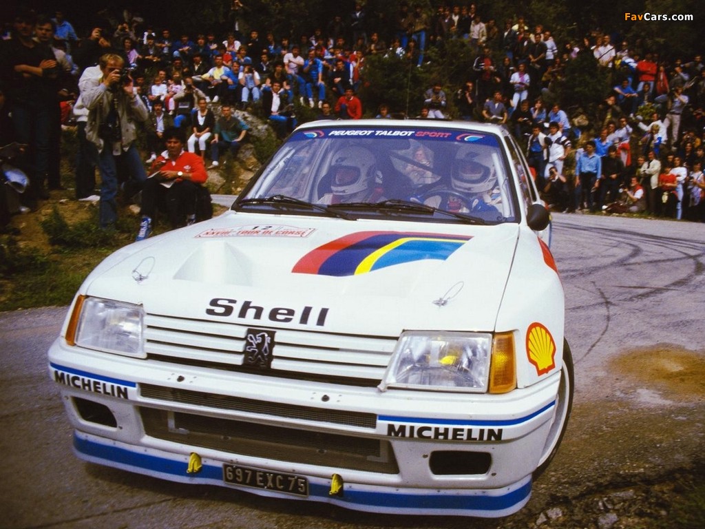 Peugeot 205 T16 Rally Car 1984–85 photos (1024 x 768)