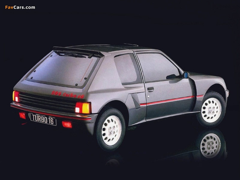 Peugeot 205 T16 1984–85 pictures (800 x 600)