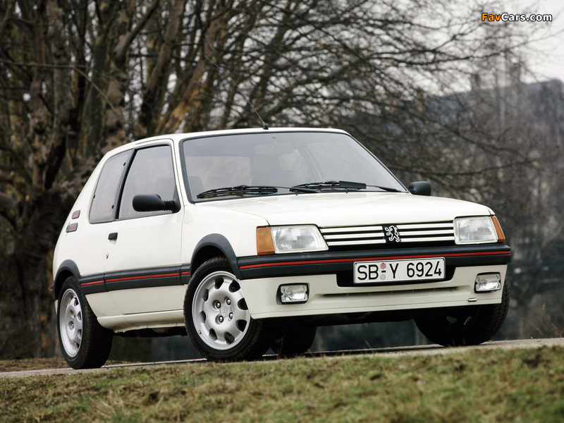 Peugeot 205 GTi 1984–94 pictures (800 x 600)