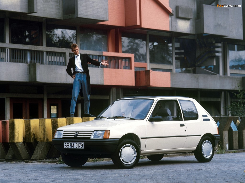 Peugeot 205 3-door 1984–98 wallpapers (1024 x 768)