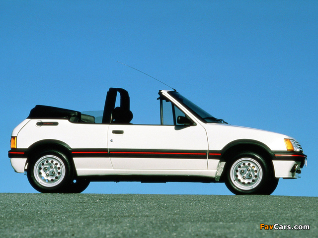 Peugeot 205 Cabrio 1986–94 photos (640 x 480)