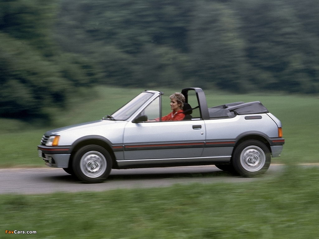 Peugeot 205 Cabrio 1986–94 photos (1024 x 768)