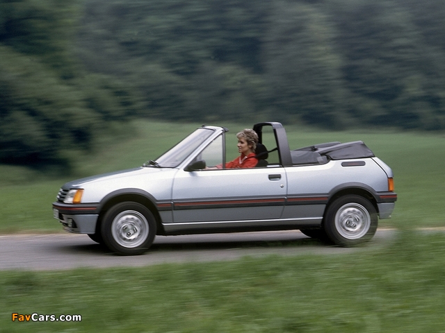Peugeot 205 Cabrio 1986–94 photos (640 x 480)