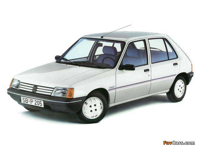 Peugeot 205 Junior 1986 pictures (640 x 480)
