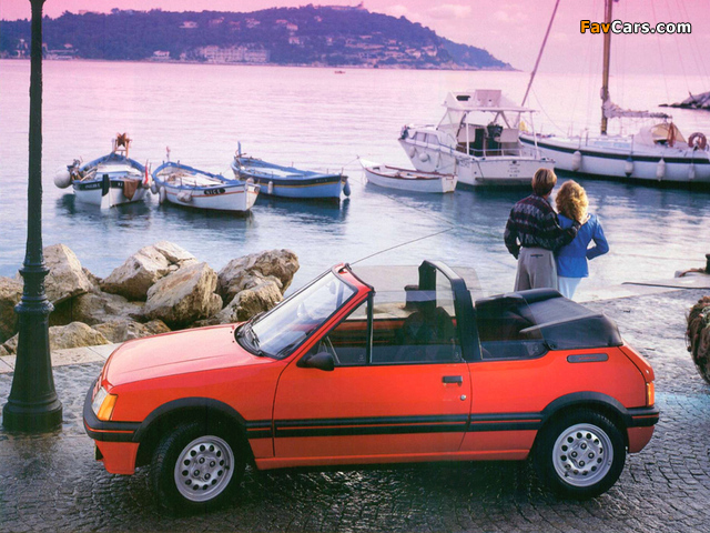 Peugeot 205 Cabrio 1986–94 pictures (640 x 480)