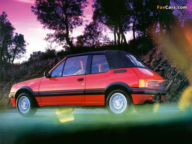 Peugeot 205 Cabrio 1986–94 pictures (640 x 480)