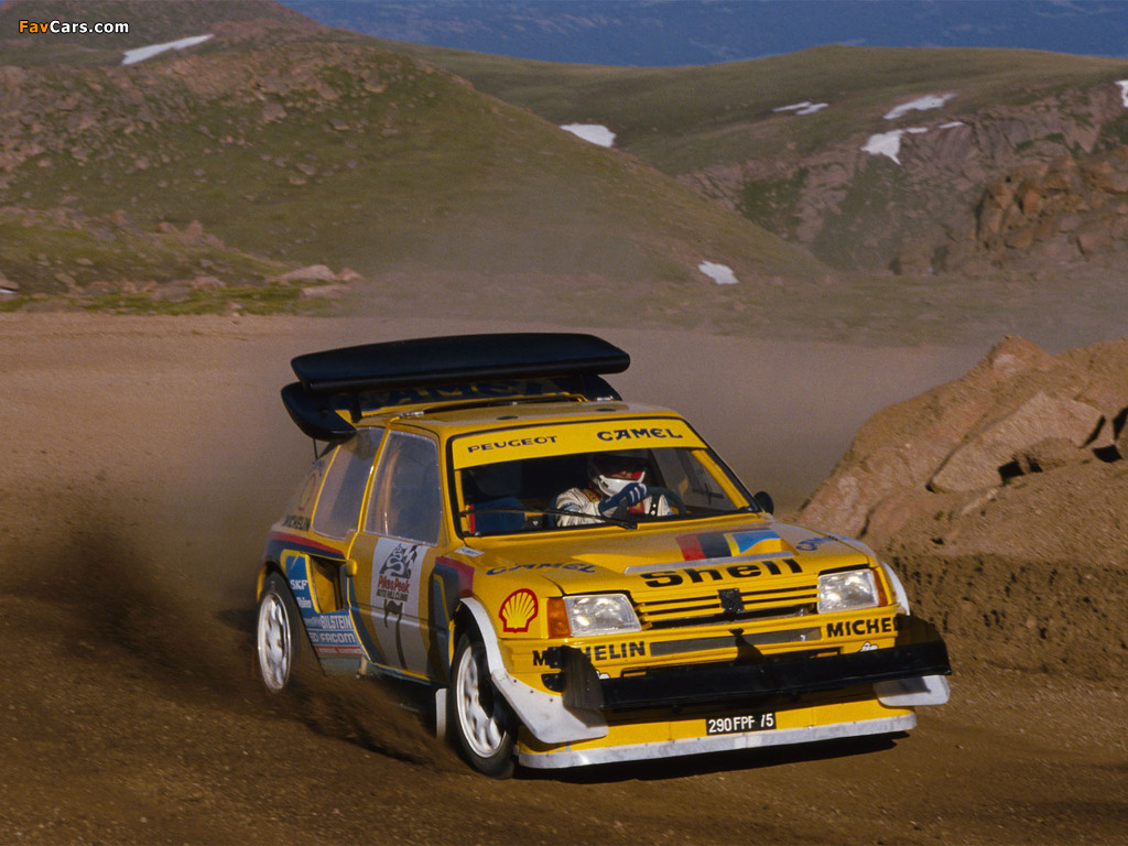 Peugeot 205 T16 Pikes Peak 1987 images (1024 x 768)