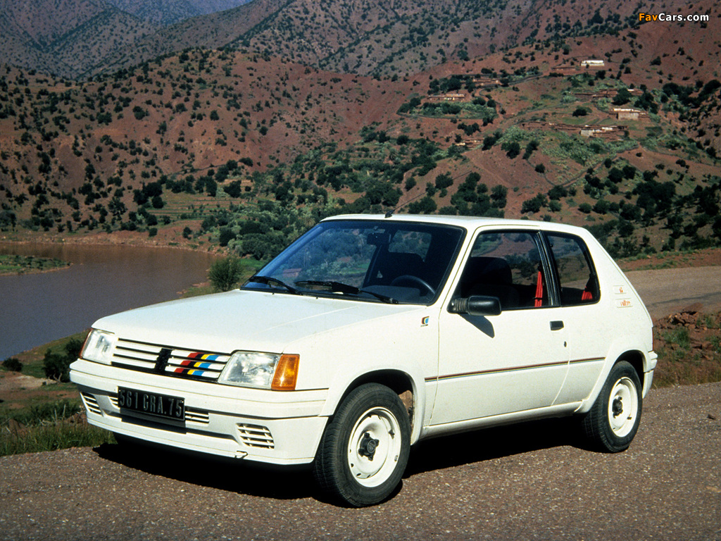 Peugeot 205 Rallye 1988–90 pictures (1024 x 768)