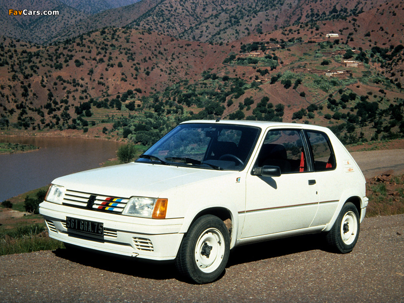 Peugeot 205 Rallye 1988–90 pictures (800 x 600)