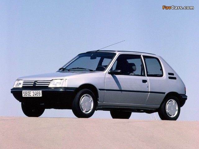 Peugeot 205 3-door 1990–98 photos (640 x 480)