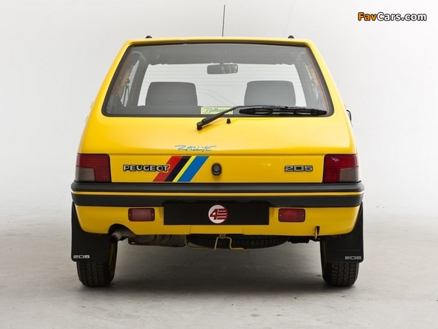 Peugeot 205 Rallye UK-spec 1990–92 pictures (640 x 480)