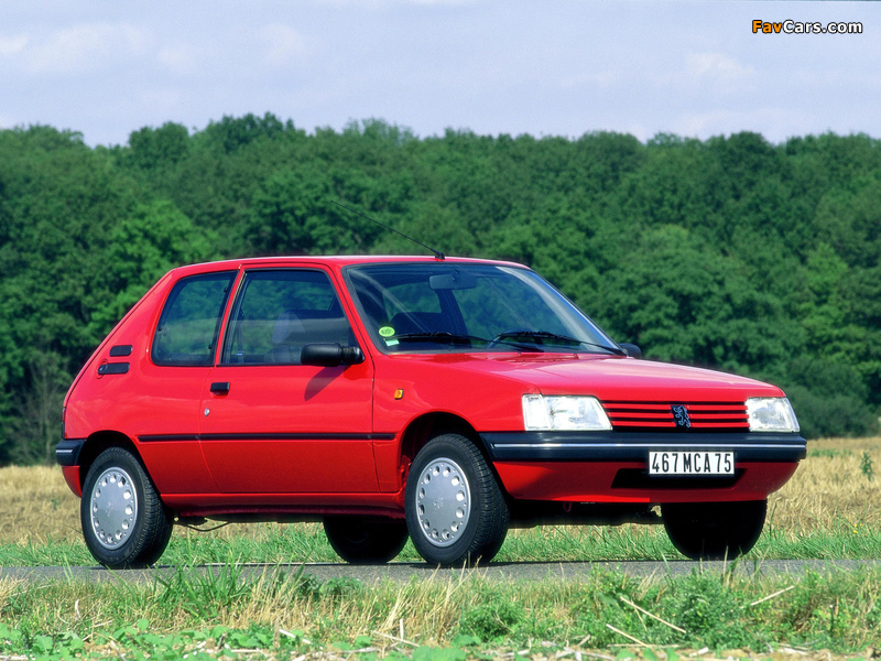 Peugeot 205 3-door 1990–98 pictures (800 x 600)