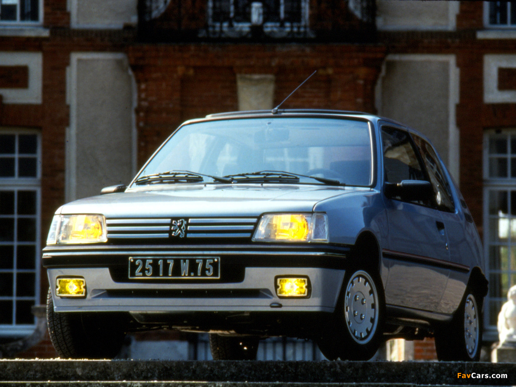 Peugeot 205 3-door 1990–98 wallpapers (1024 x 768)