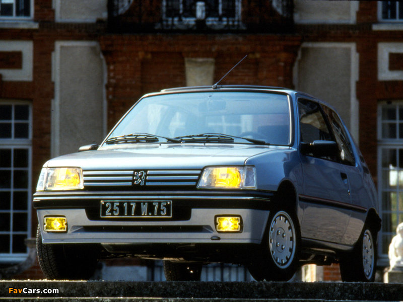 Peugeot 205 3-door 1990–98 wallpapers (800 x 600)