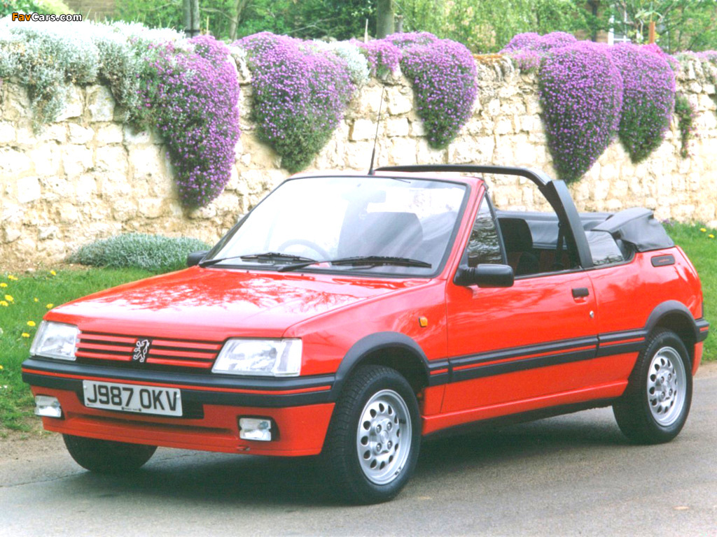 Peugeot 205 CTI UK-spec 1991–93 photos (1024 x 768)
