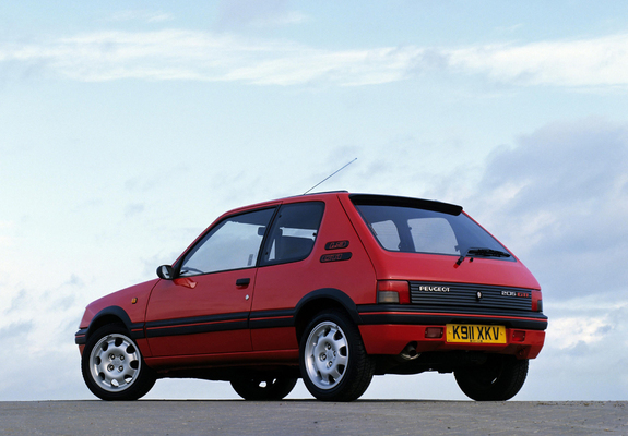 Peugeot 205 GTI UK-spec 1991–94 photos