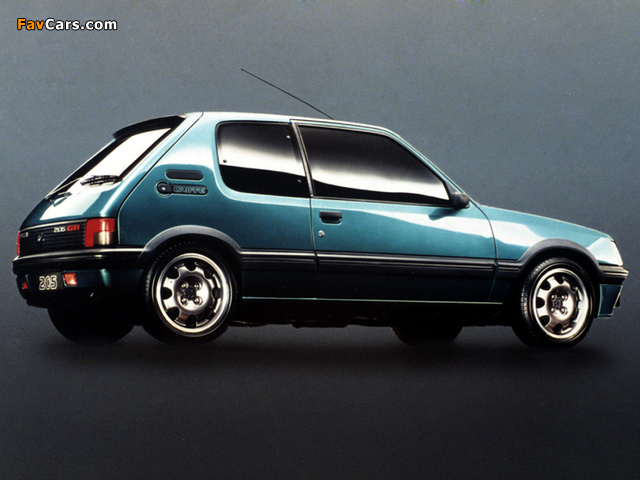 Peugeot 205 GTI Griffe 1991 wallpapers (640 x 480)