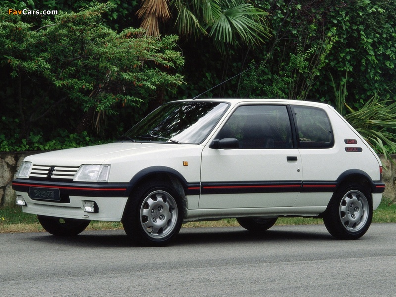Peugeot 205 GTI 1991–94 wallpapers (800 x 600)