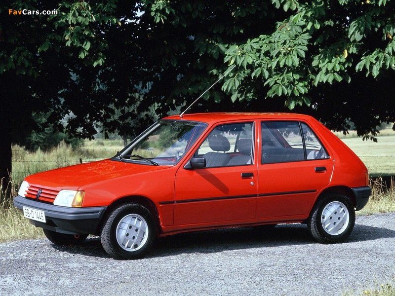 Photos of Peugeot 205 5-door 1983–98 (800 x 600)