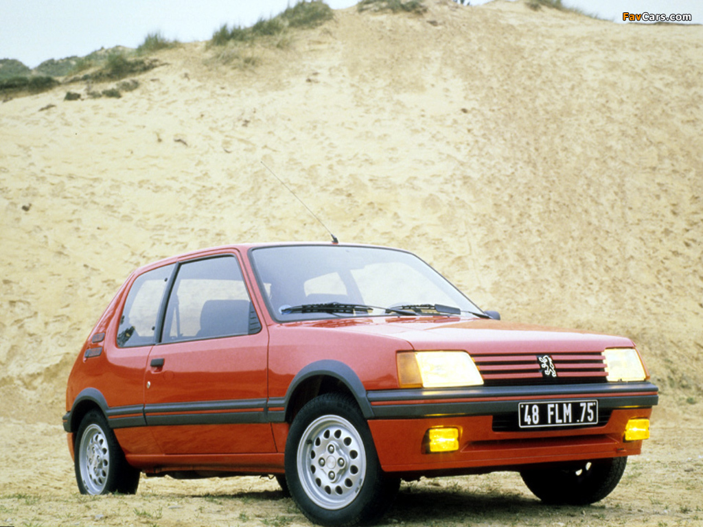 Pictures of Peugeot 205 GTi 1984–94 (1024 x 768)