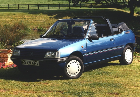 Pictures of Peugeot 205 SJ Cabrio UK-spec 1986–90