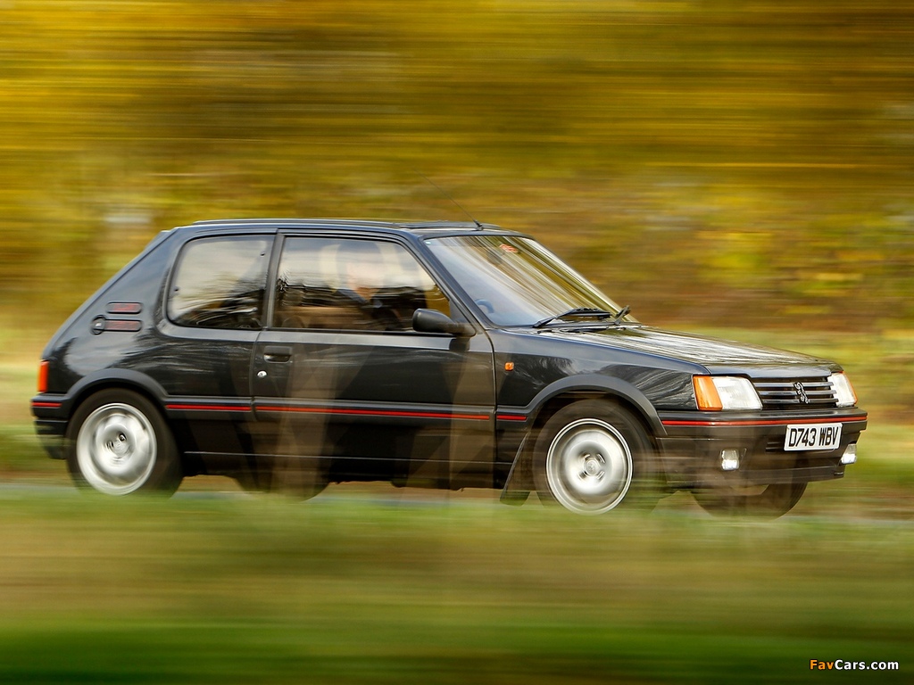 Pictures of Peugeot 205 GTI UK-spec 1991–94 (1024 x 768)