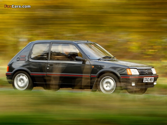 Pictures of Peugeot 205 GTI UK-spec 1991–94 (640 x 480)